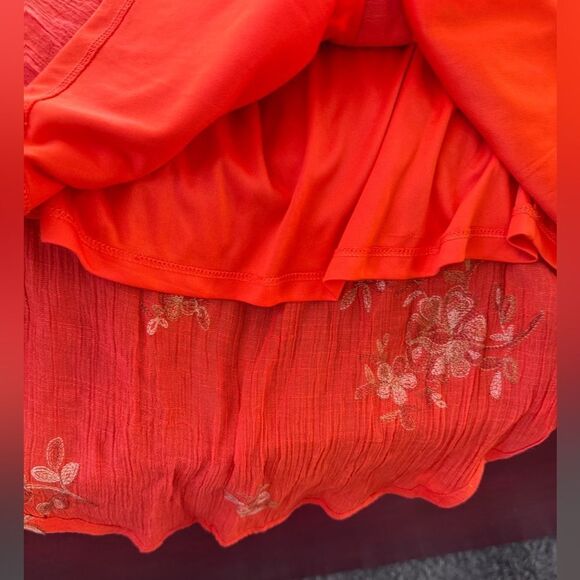 Embroidered Blouse ~ boho floral ~ Anthropologie fig & flower sz m - Picture 6 of 7